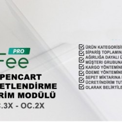 Opencart Ücret/İndirim Modülü Pro