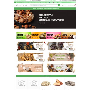 Opencart Journal Gıda - Kuruyemiş Tam Paket