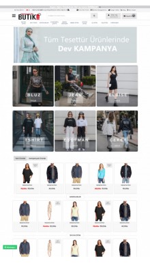 Opencart 3.x Giyim Butik Tema