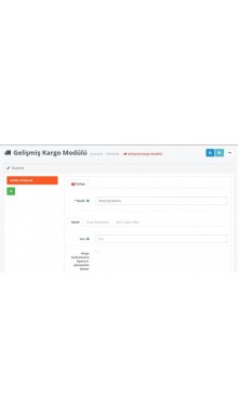 Opencart Kargo Modülü