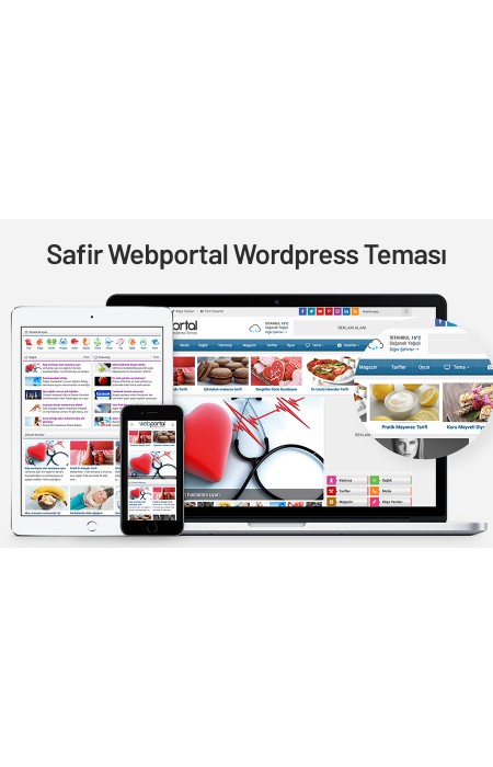 Safir Web Portal Wordpress Teması